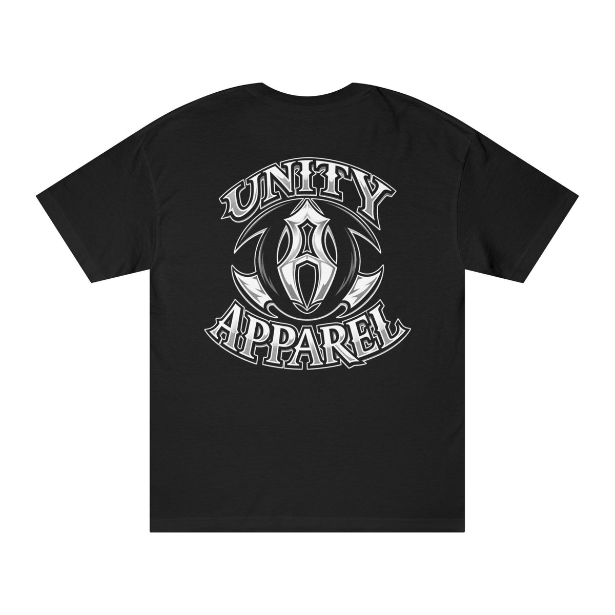Unity Apparel Graphic Tee — Retro Tribal Logo T-Shirt