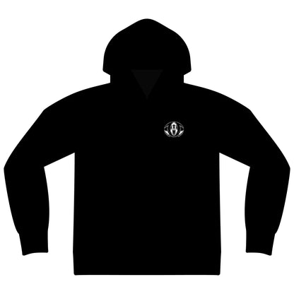 Unity Apparel Zip Hoodie — Tribal Crest Full-Zip Hooded Sweatshirt